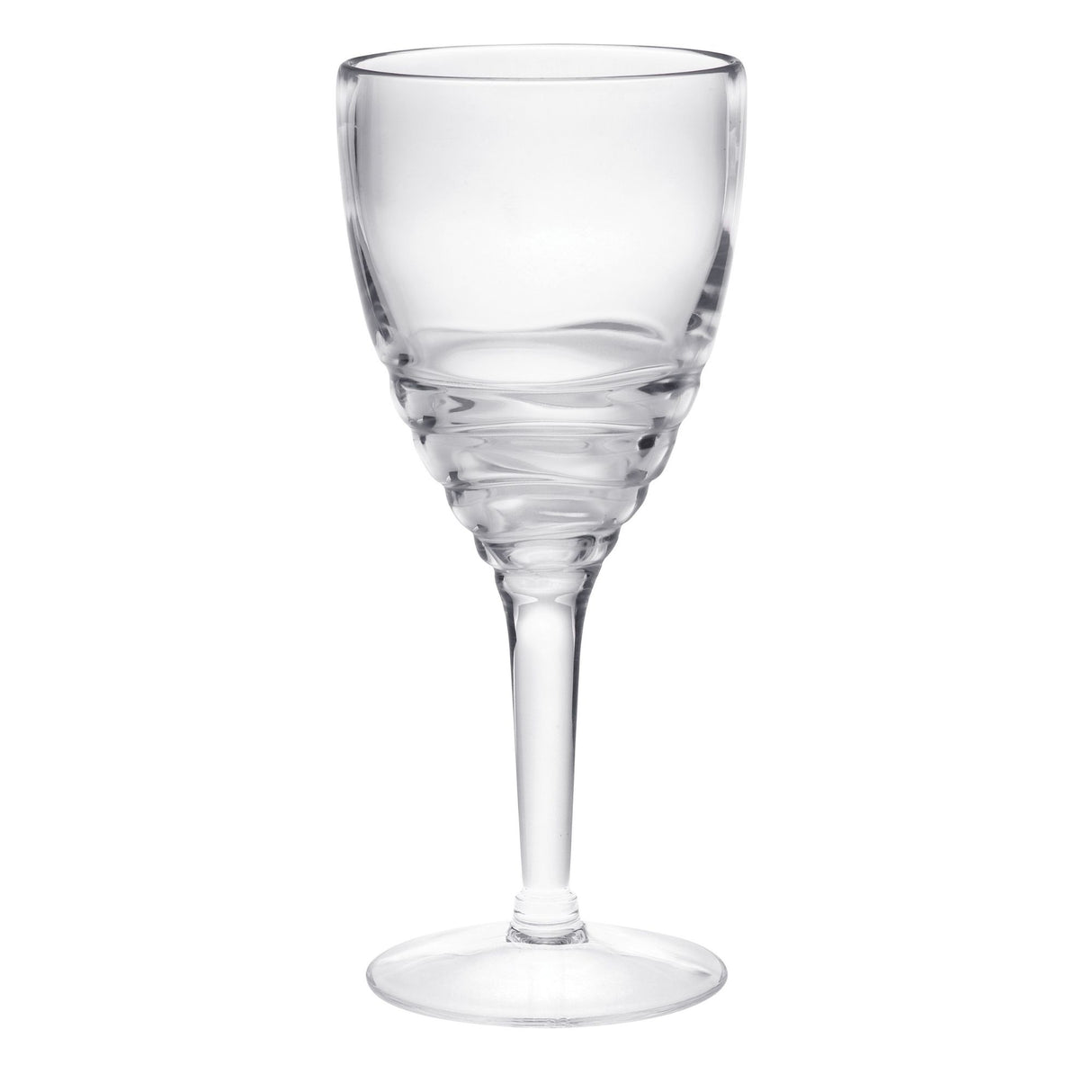Swirl Plastic Wine Glasses (Set of 4)