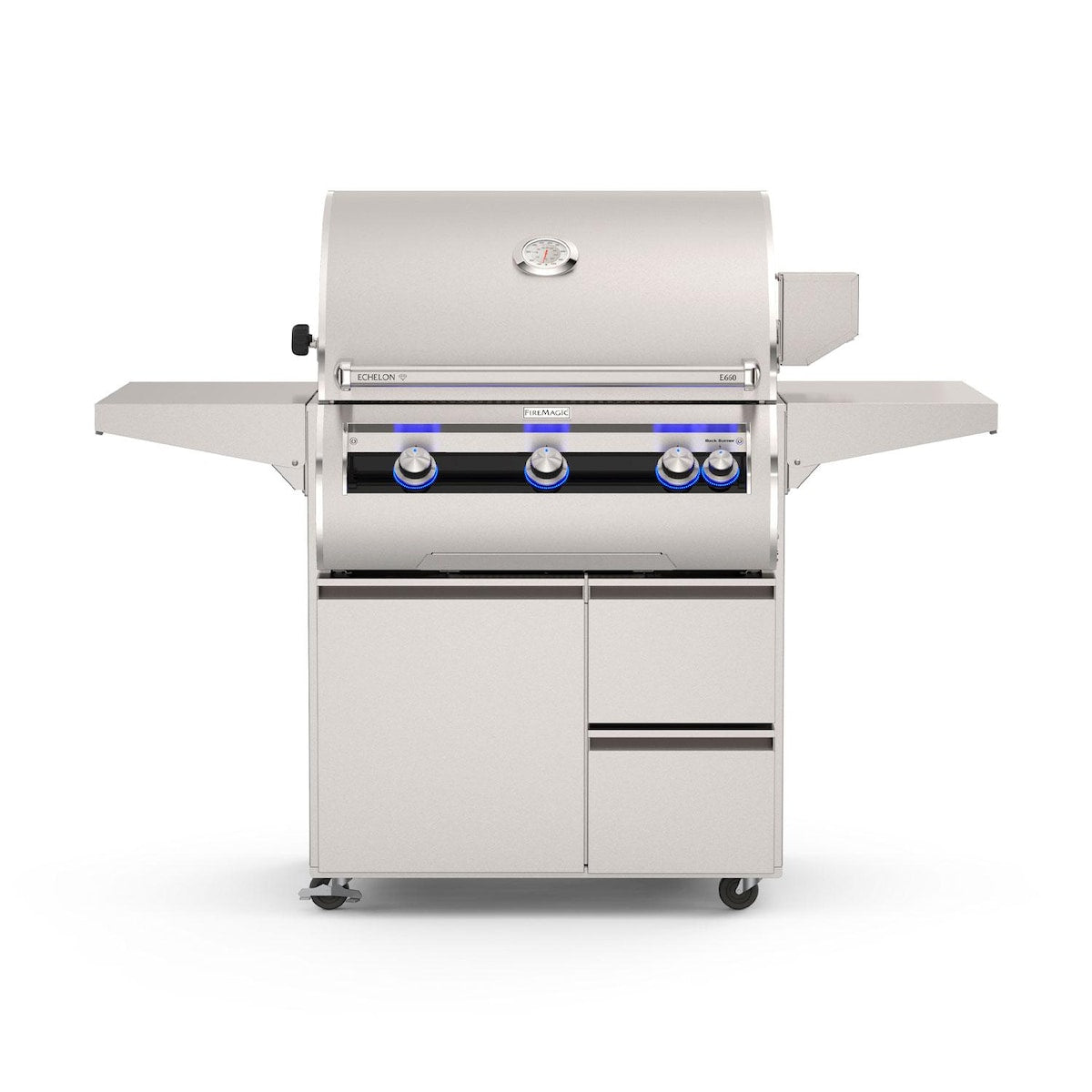 Fire Magic Echelon Diamond E660i 30-Inch Freestanding Propane Grill w/ Rotisserie & Digital Thermometer