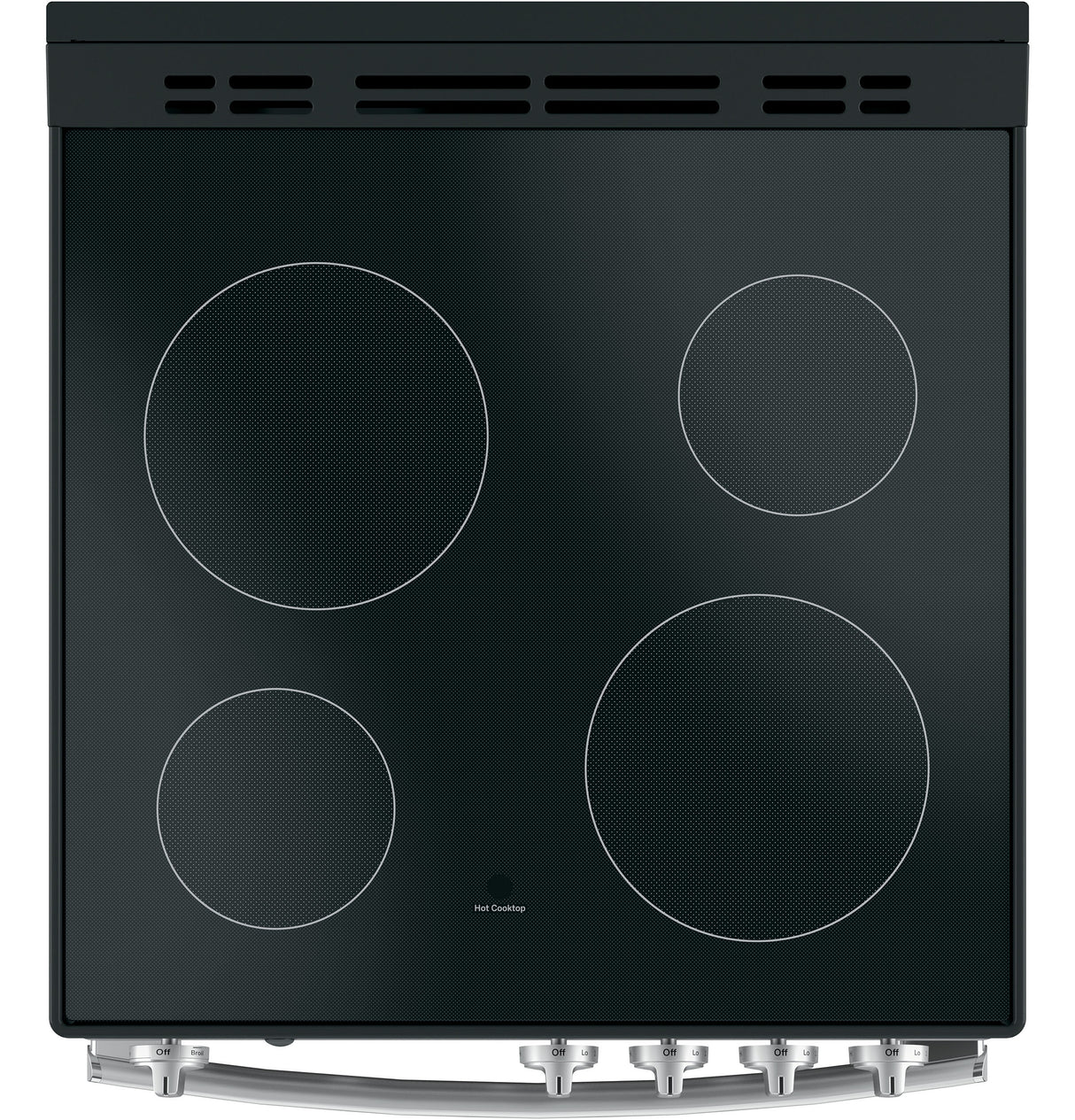GE JAS640RMSS - 24 in. 2.9 cu. ft. Electric Range with Smoothtop Burners, Steam Clean and Large Window - Stainless Steel