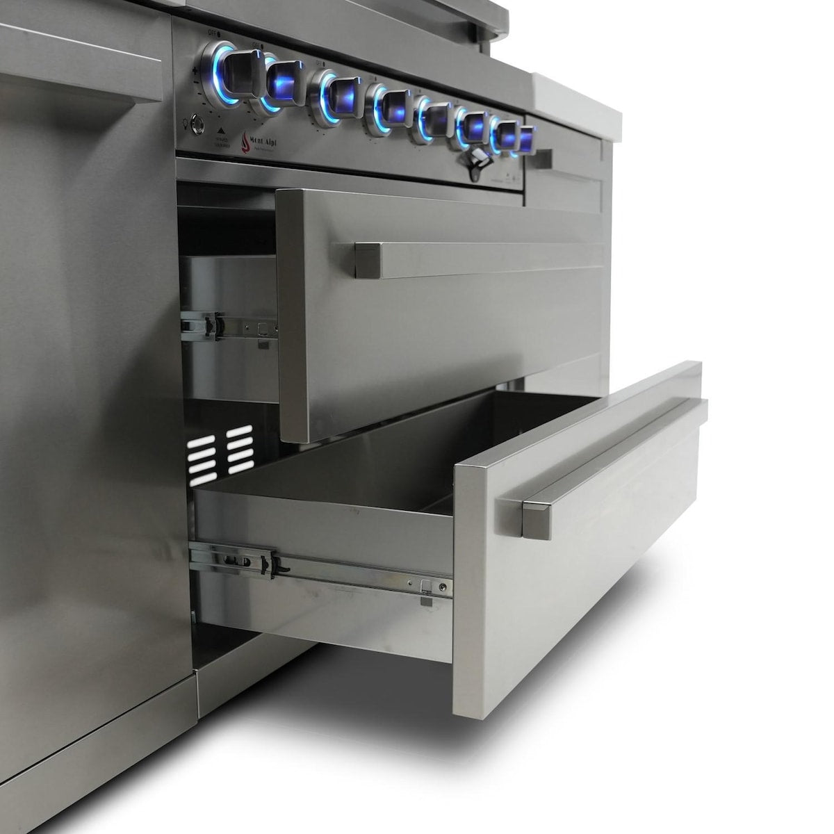 Mont Alpi Original Series 8 Ft Propane Outdoor Kitchen Island w/ Side Burner- MAi805