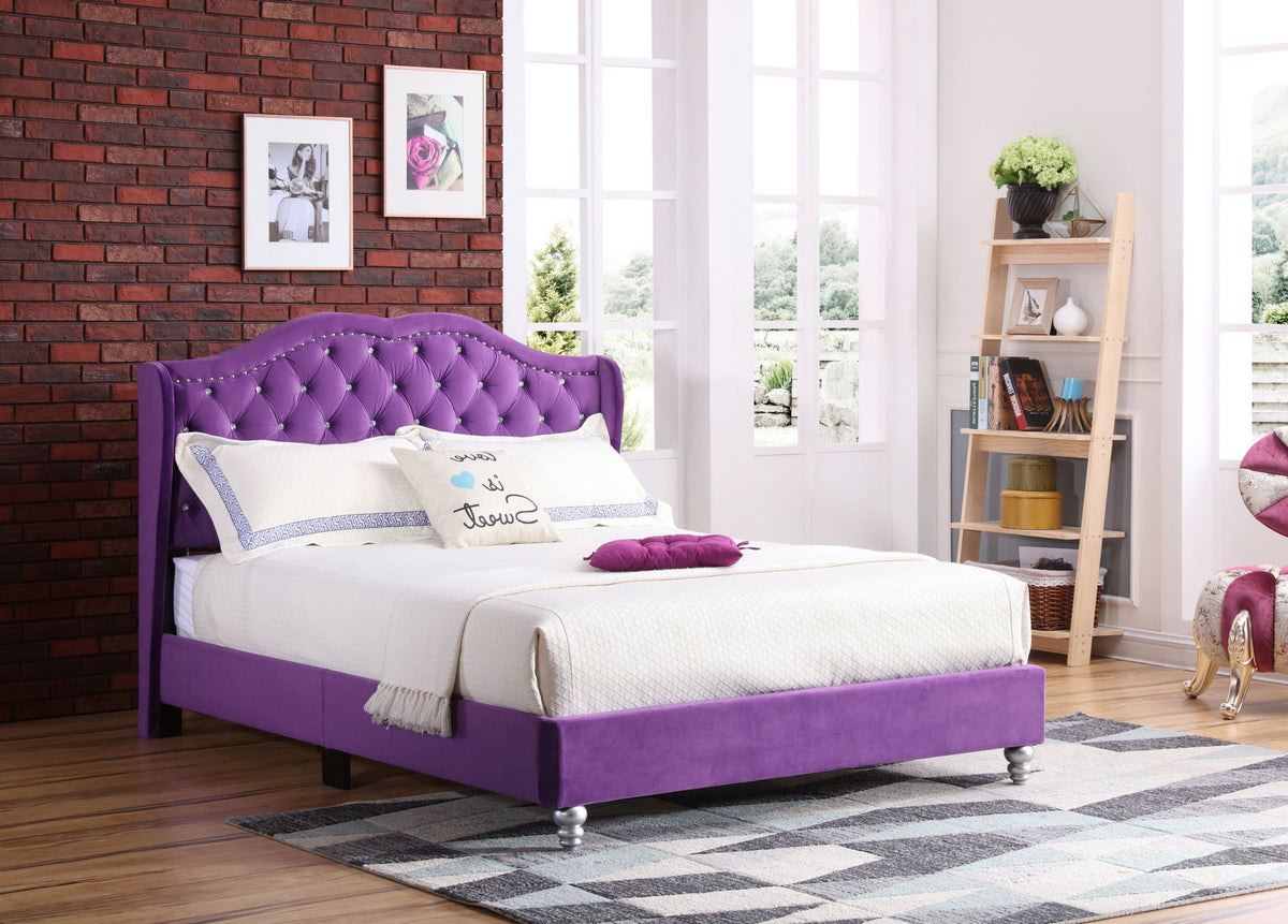 Upholstered Bed Transitional