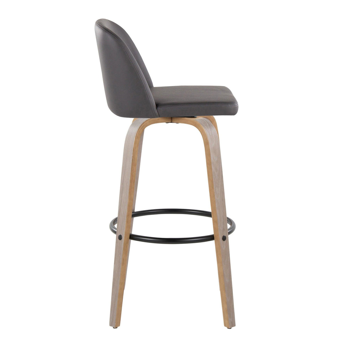 Toriano - 30" Fixed-Height Fabric Barstool (Set of 2)