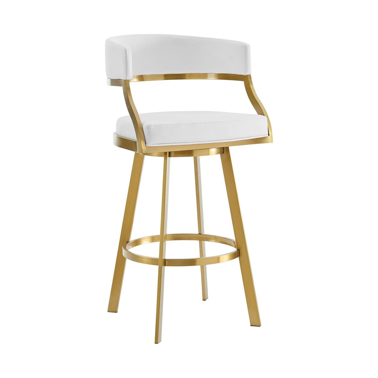 Saturn - Swivel Stool - Gold Legs
