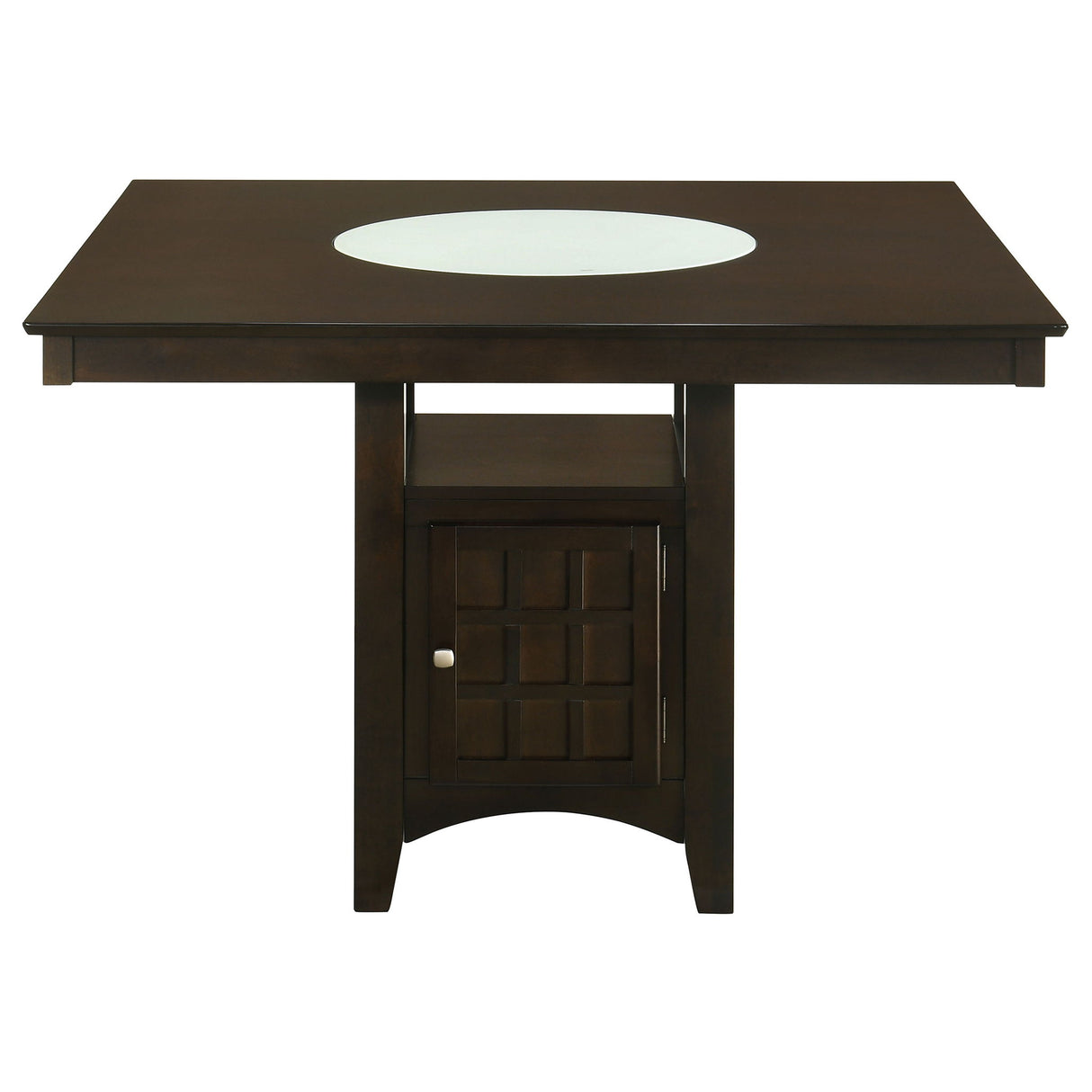 Tolland - Counter Height Dining Table With Storage Pedestal - Cappuccino