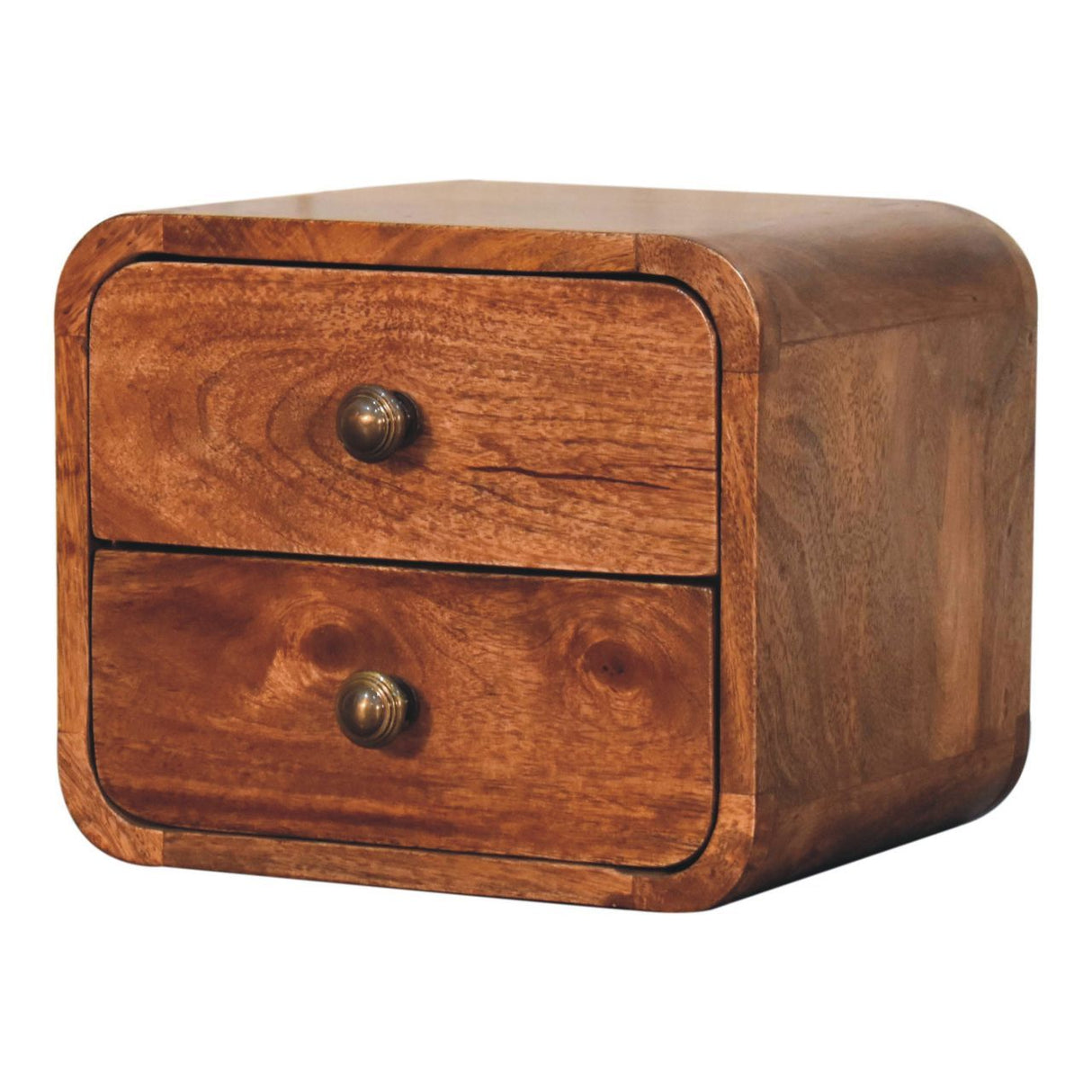 Curved Wall Mounted Bedside Nightstand