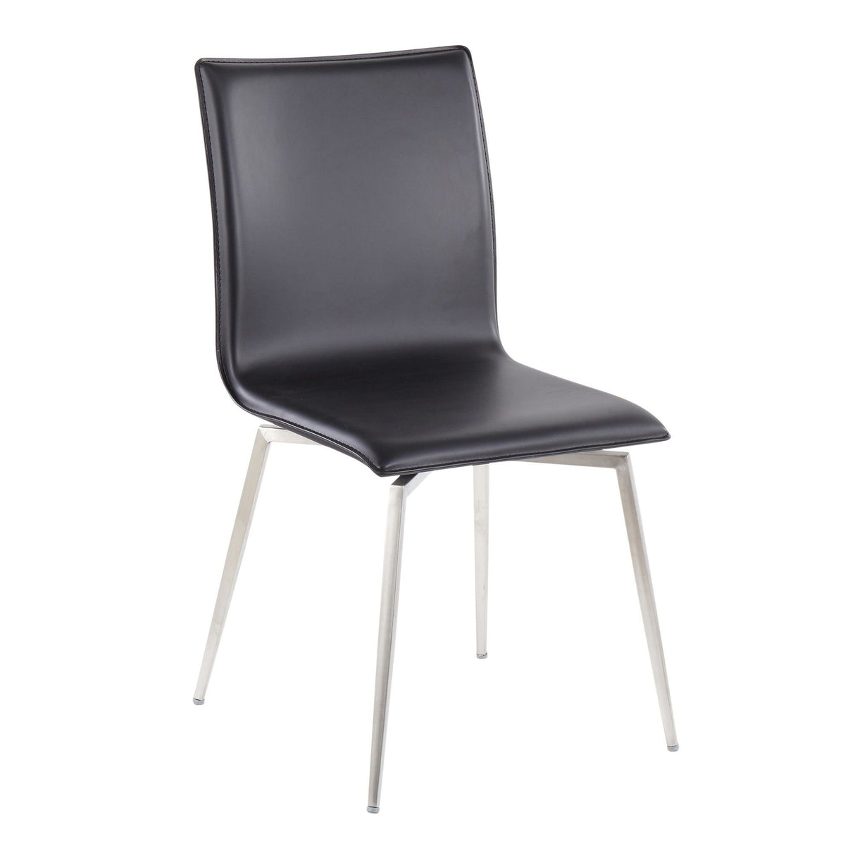 Fuji - Mason Upholstered Swivel Dining Set - Stainless Steel