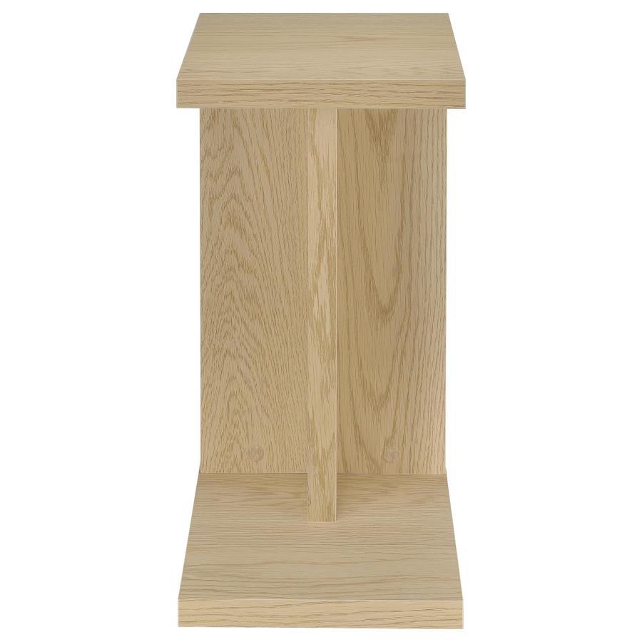 Clower - Engineered Wood C-Shaped Sofa Side Table