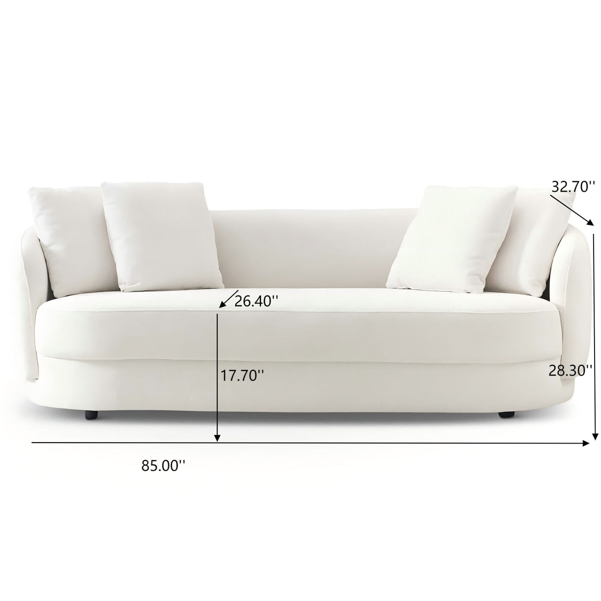 Dylan - Modern French Boucle Sofa