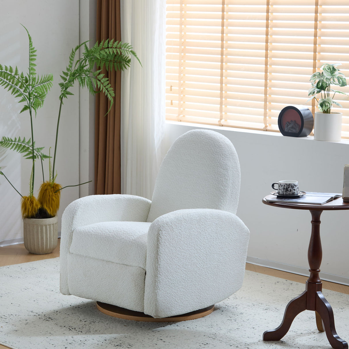 Contemporary 360 Swivel And Glider Recliner Chair