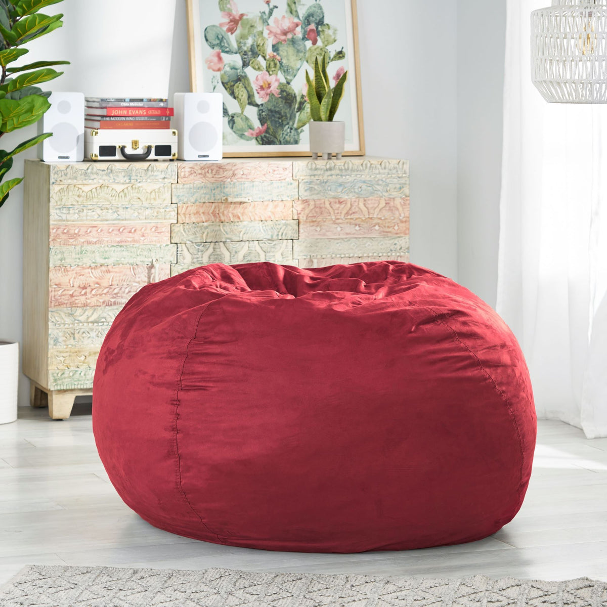 Comfortable High Density Shredded Foam Bean Bag Chair With Removable Cover