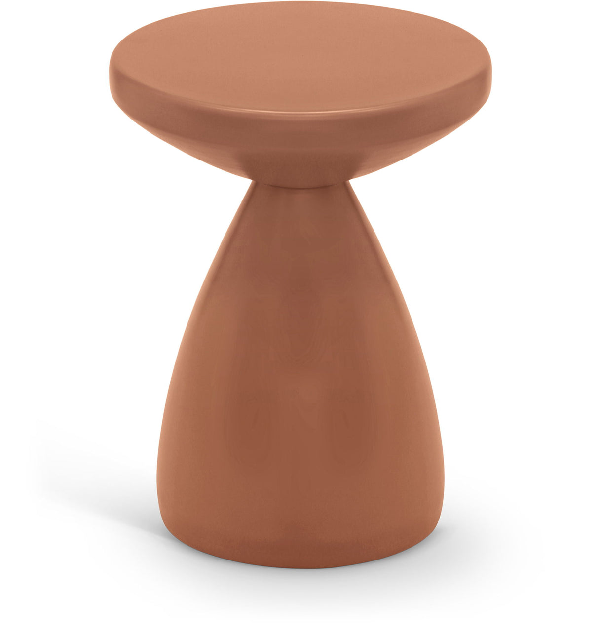 Anika - Iron End Table - Terracotta