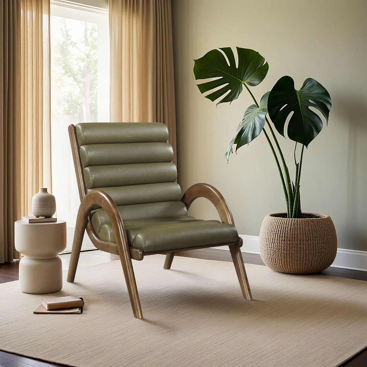 Randal - Accent Chair - Walnut Frame