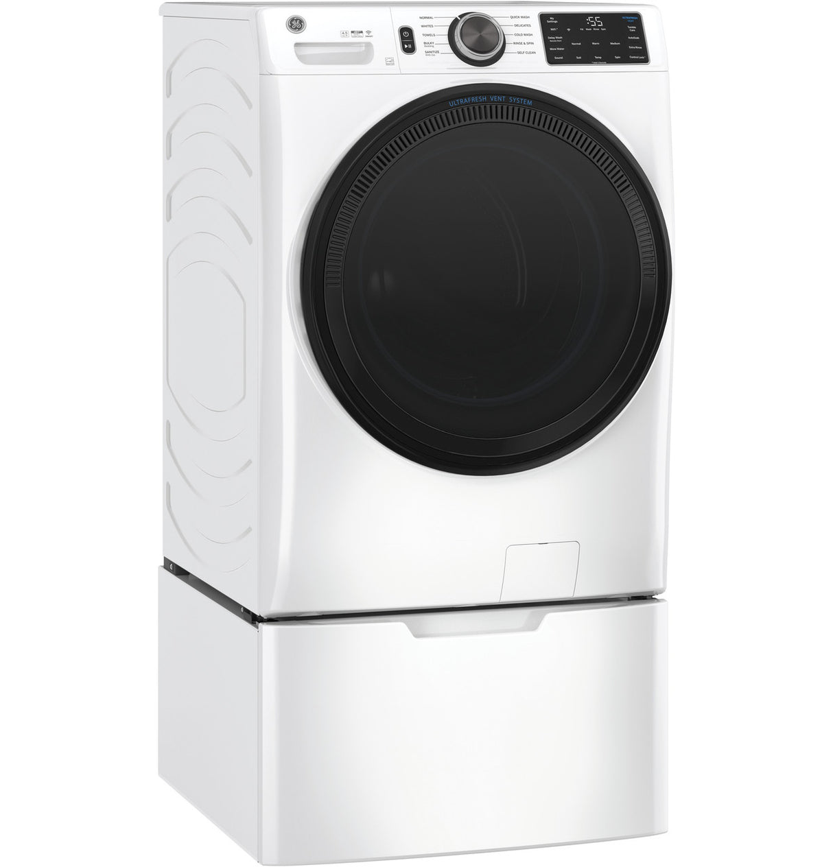 GE GFW510SCNWW washer door open