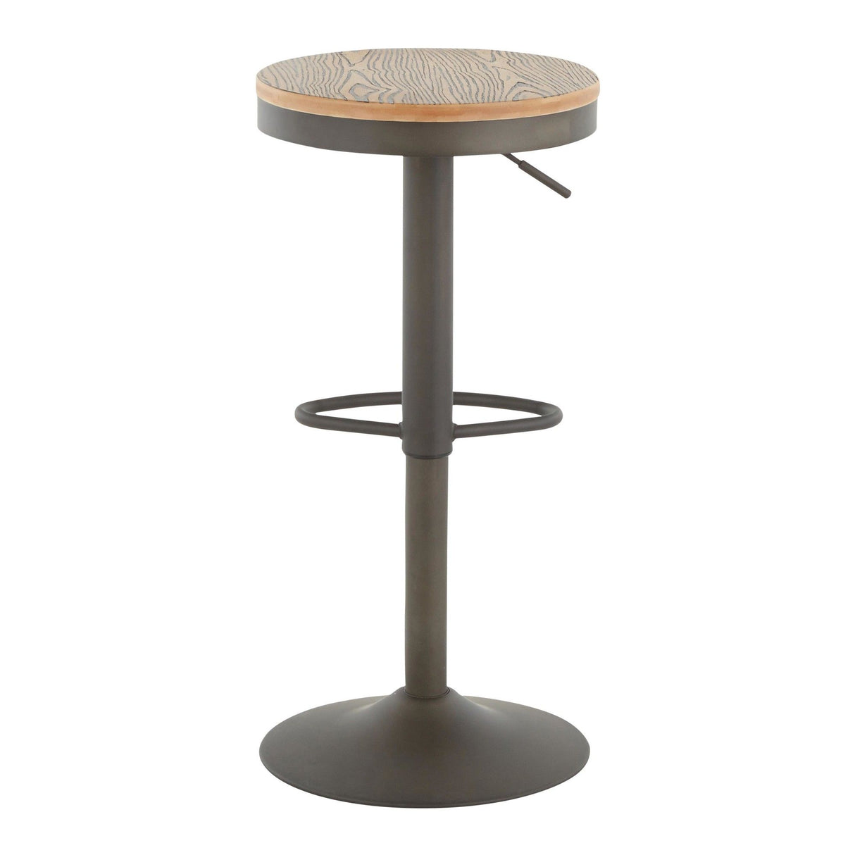 Dakota - Adjustable Barstool - Antique Metal