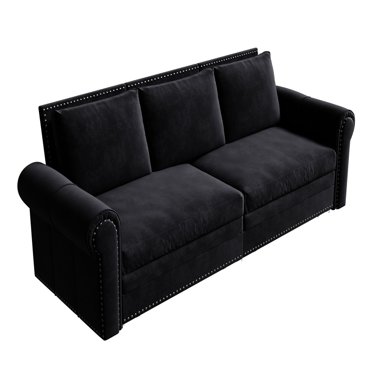 Chesterfield Sofa & Pull Out Bed
