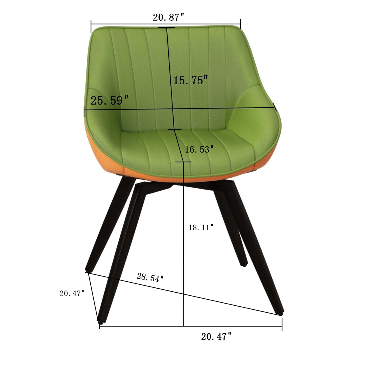 Modern Medieval Kitchen Dining Chair With 360 ° Rotation