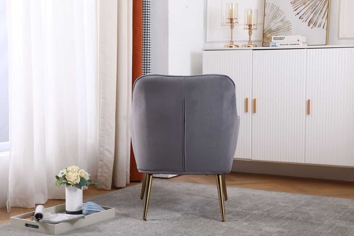Modern Mid-Century Chair Tufted Sherpa Armchair For Living Room Bedroom Office