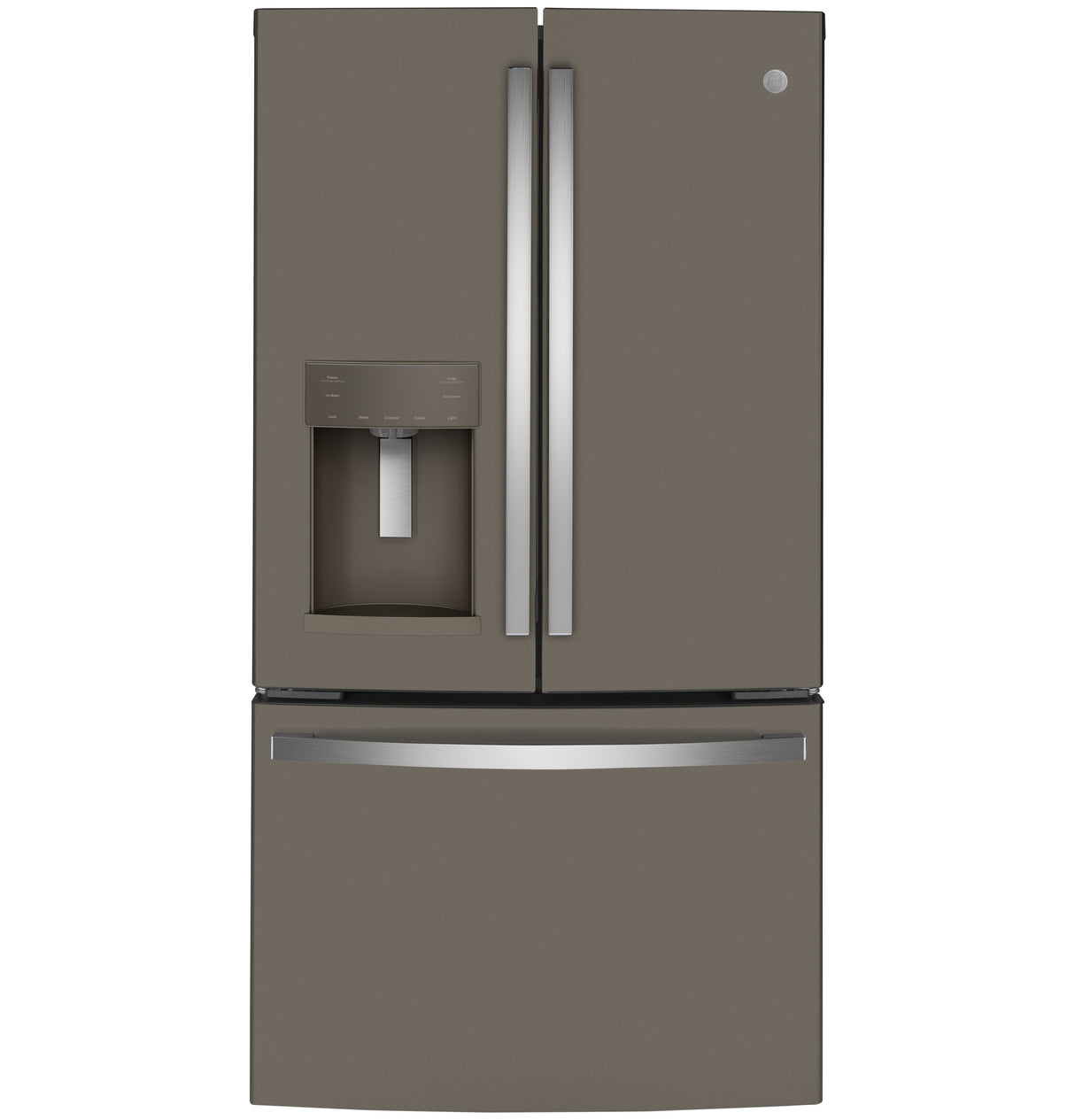 GE GYE22GMNES - 36 in. 22.1 cu. ft. Counter Depth French Door Refrigerator with Ice & Water Dispenser - Fingerprint Resistant Slate