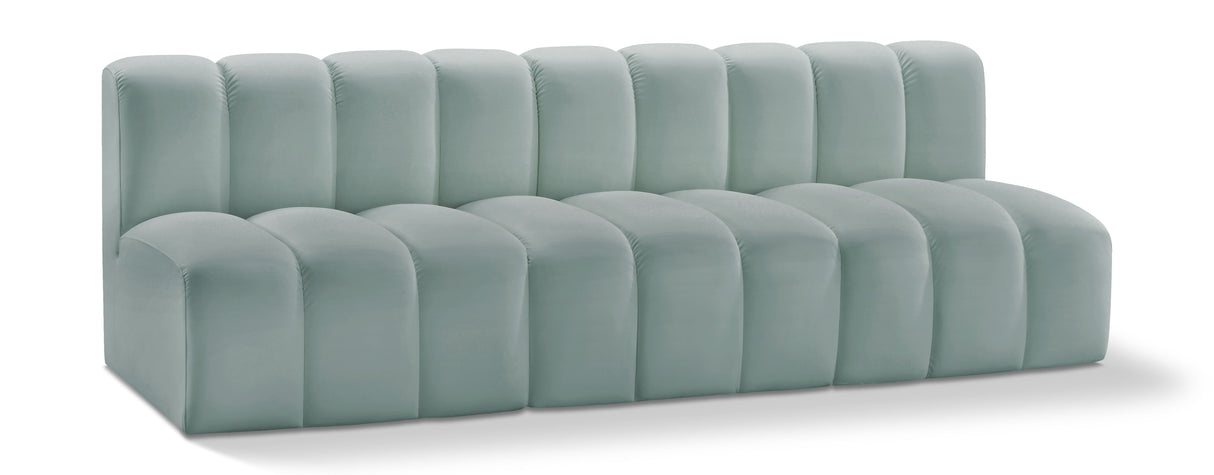 Arc - Faux Leather 3 Seats Modular Sofa