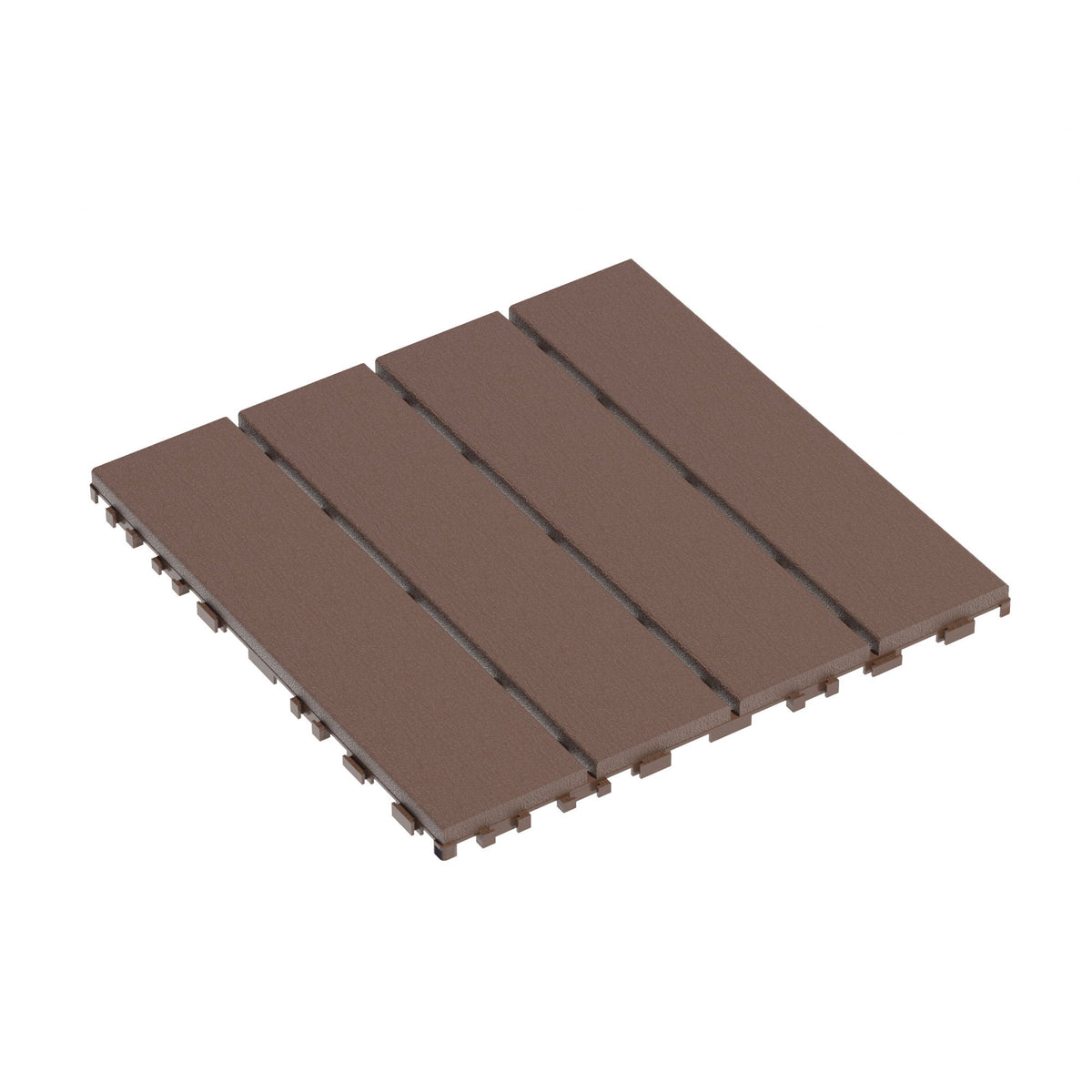 Plastic Interlocking 44 Pack Patio Deck Tiles, Square Waterproof Outdoor All Weather Use
