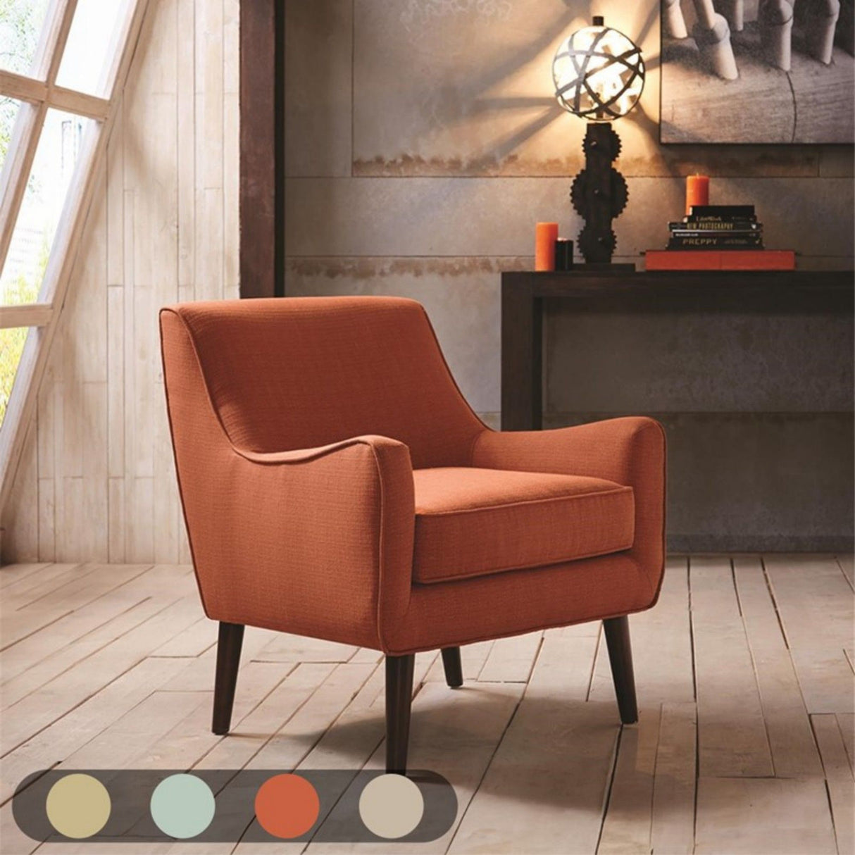 Oxford - Accent Chair - Burnt Orange