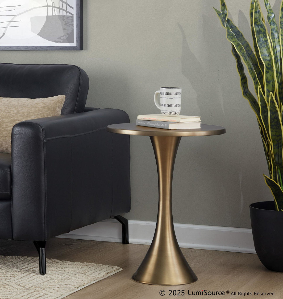 Lenuxe - Metal Accent Table