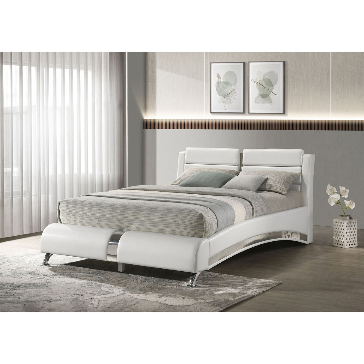 Caledonia - Sleigh Bed With Curved Headboard