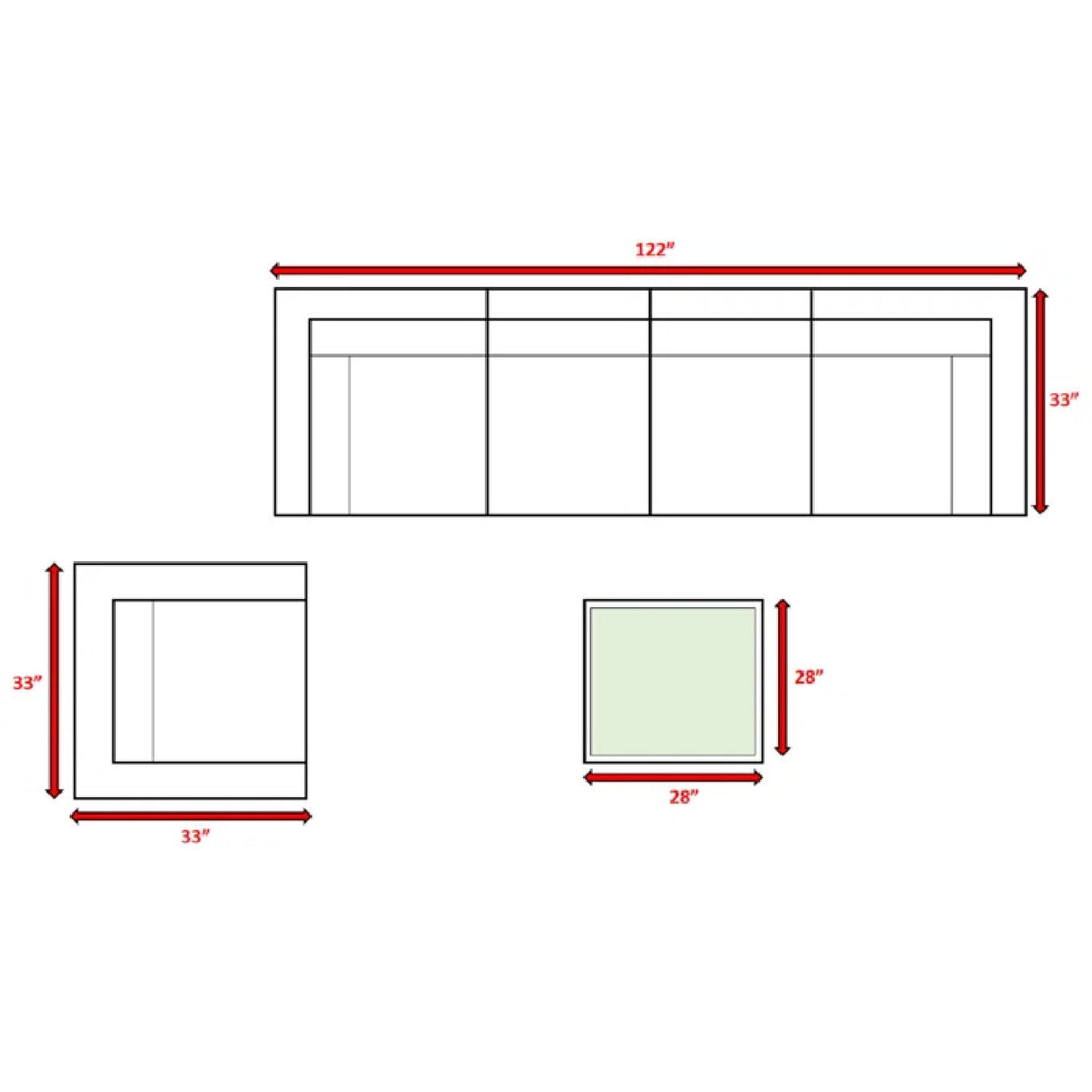 Stylish Wicker Patio Set Table