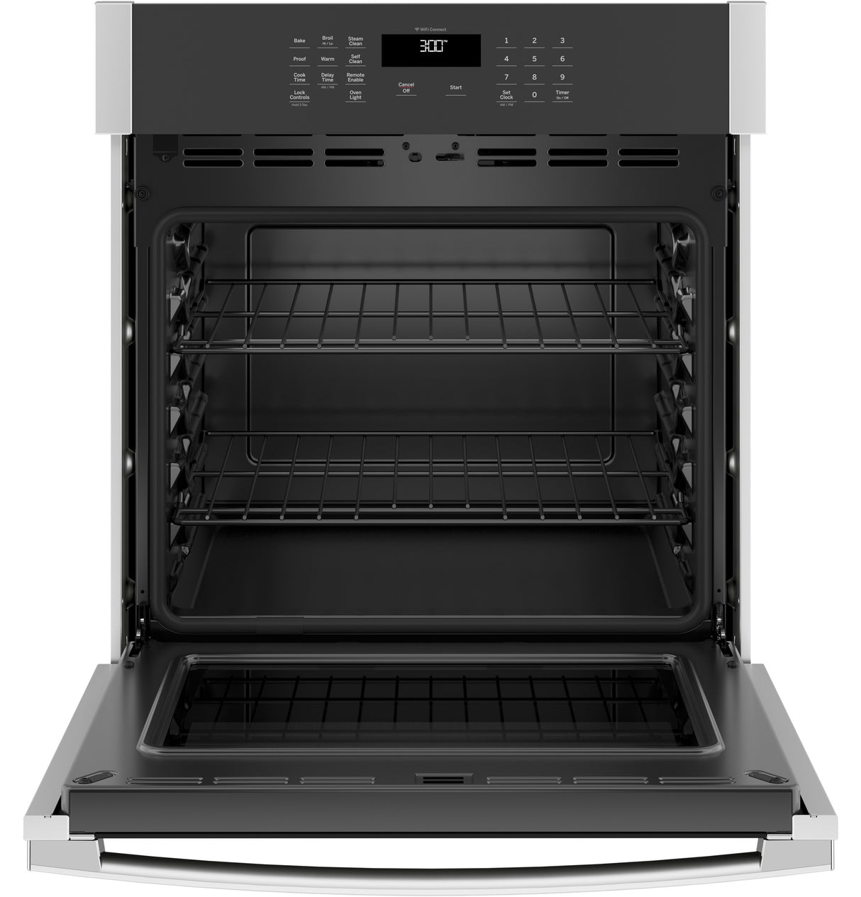 GE JKS3000SNSS - 27 in. 4.3 cu. ft. Smart Electric Built-In Single Wall Oven - Stainless Steel