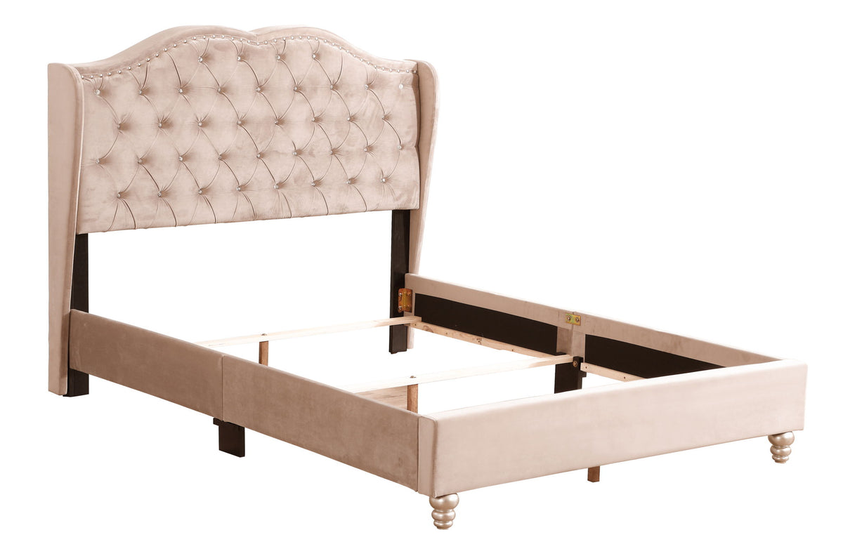 Upholstered Bed Transitional
