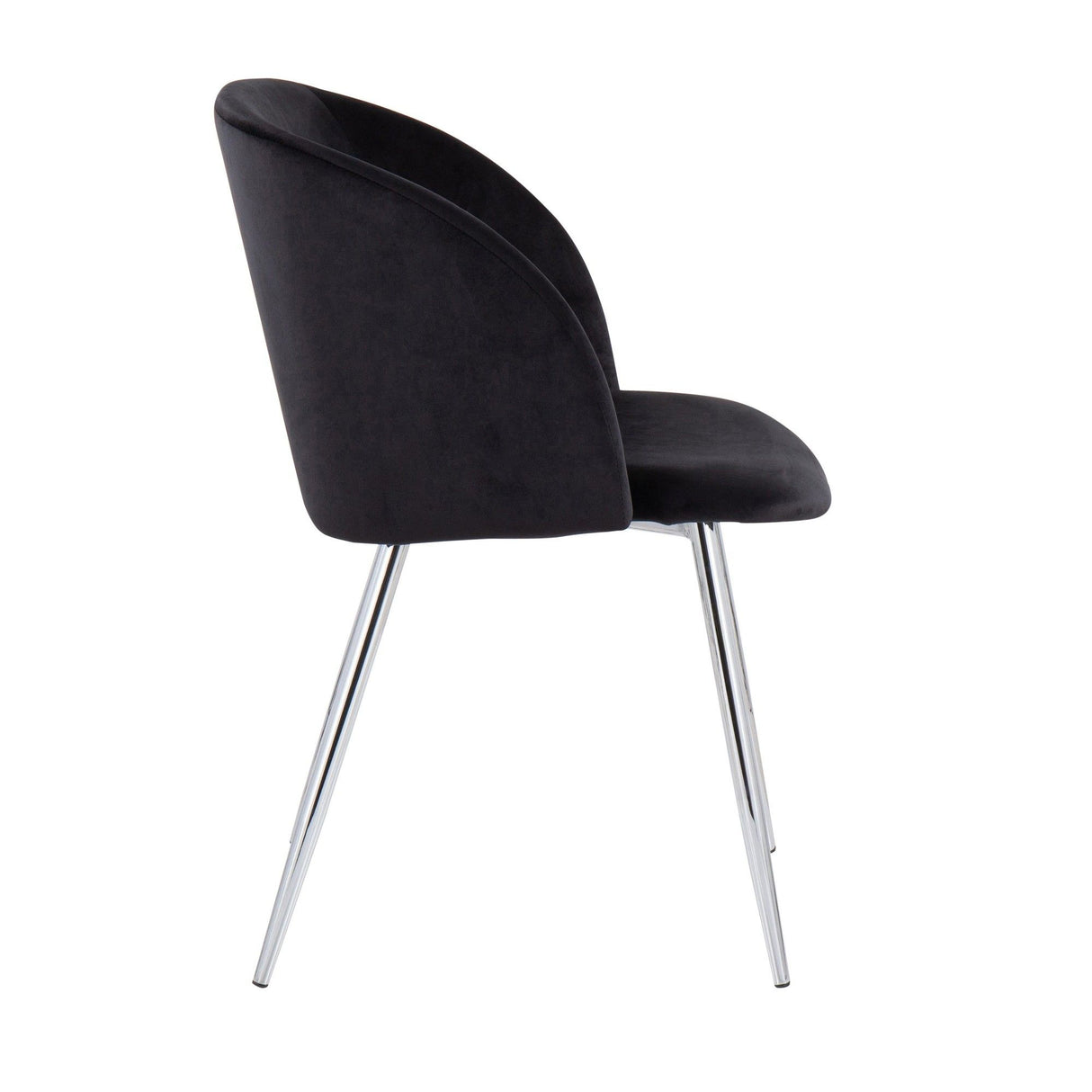 Luna - Contemporary Chair (Set of 2) - Chrome Legs