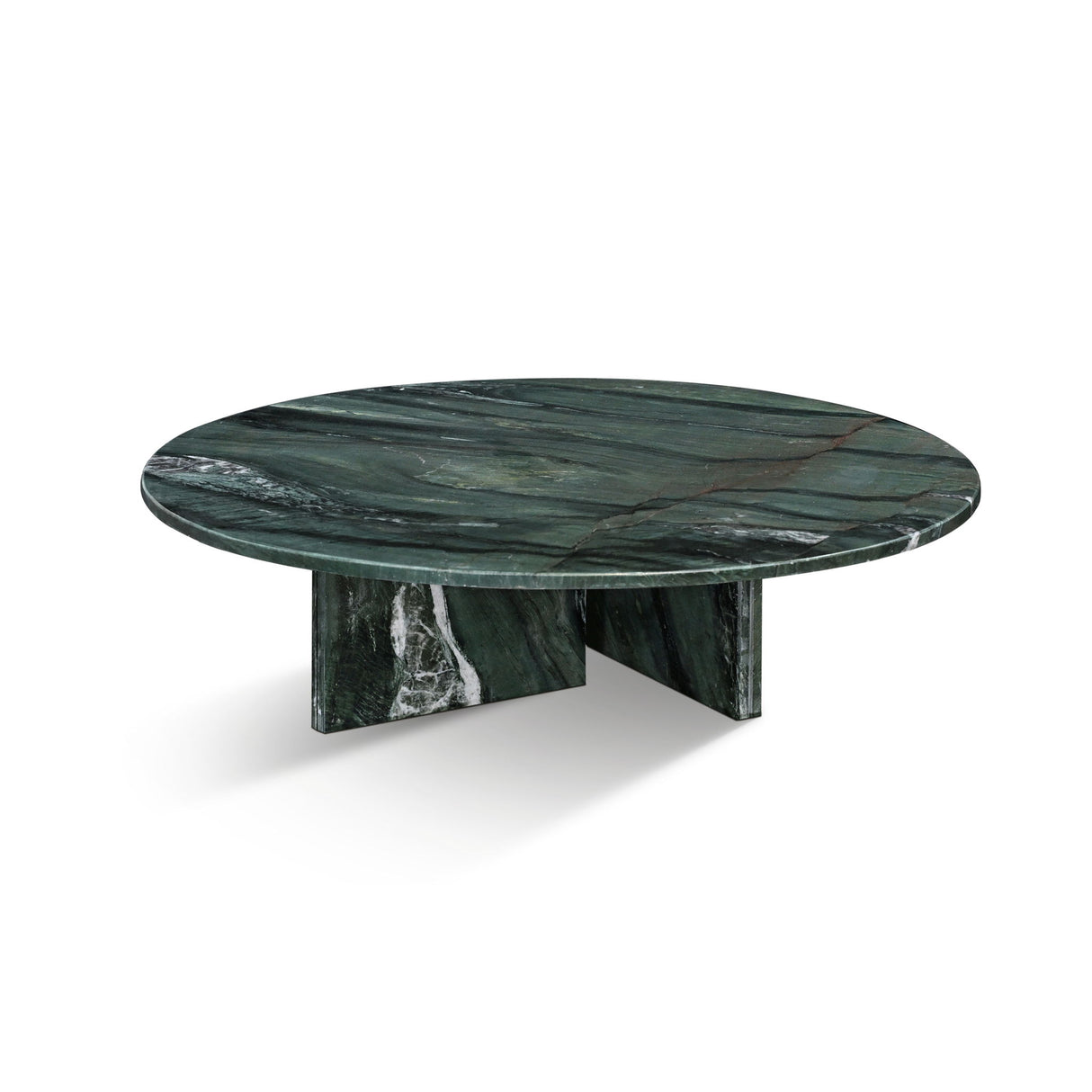 Diamond - Marble Coffee Table, Living Room Centerpiece, Genuine Stone - Green