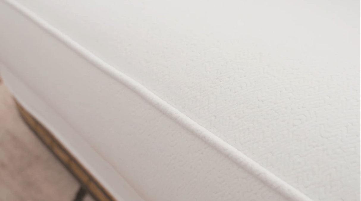 HD-9043 - Chair - White / Brown / Gold