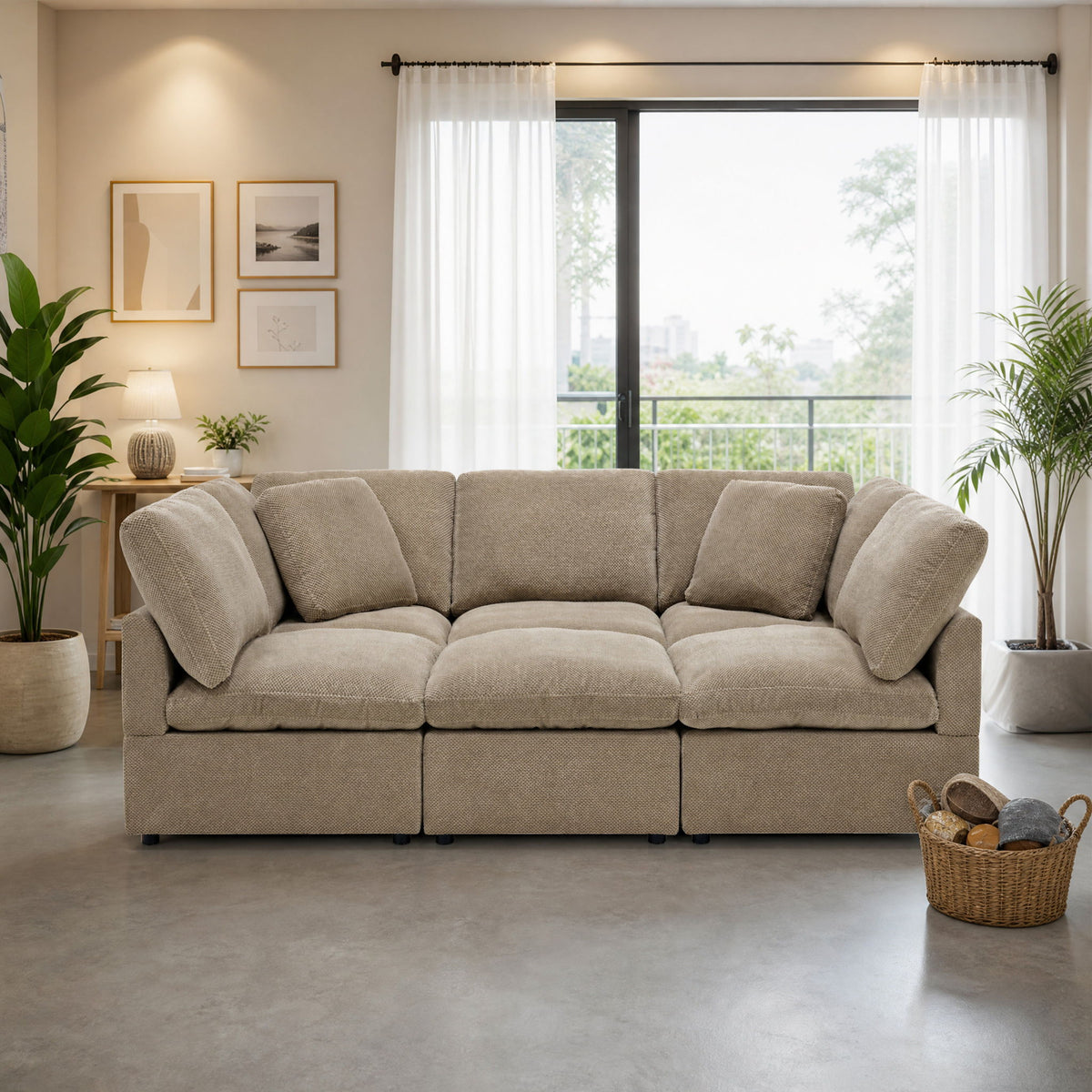 Modular Cloud Sofa, Freely Configurable Corner
