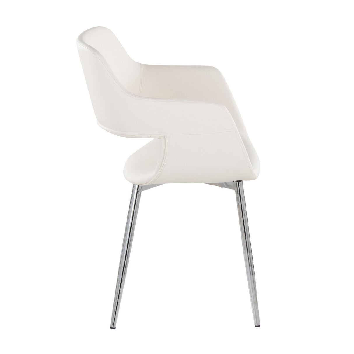 Margarite - Dining / Accent Chair - Chrome Metal (Set of 2)