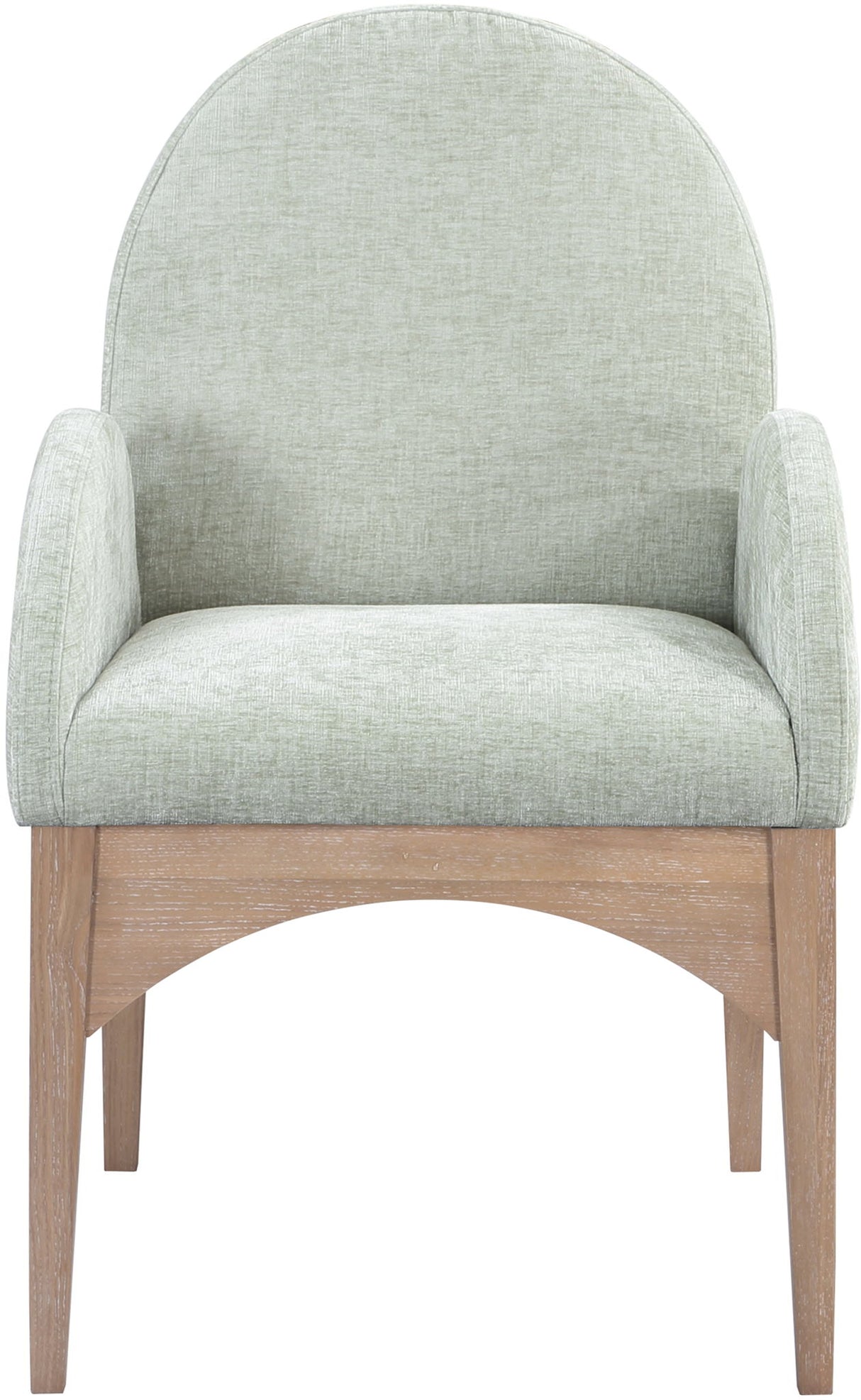 Waldorf - Chenille Dining Arm Chair With Natural Legs
