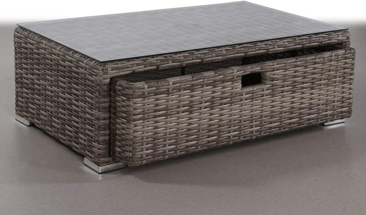 Glass Outdoor Coffee Table - Gray Mix