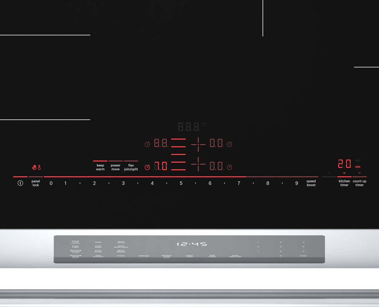 Bosch HIIP057U induction range controls