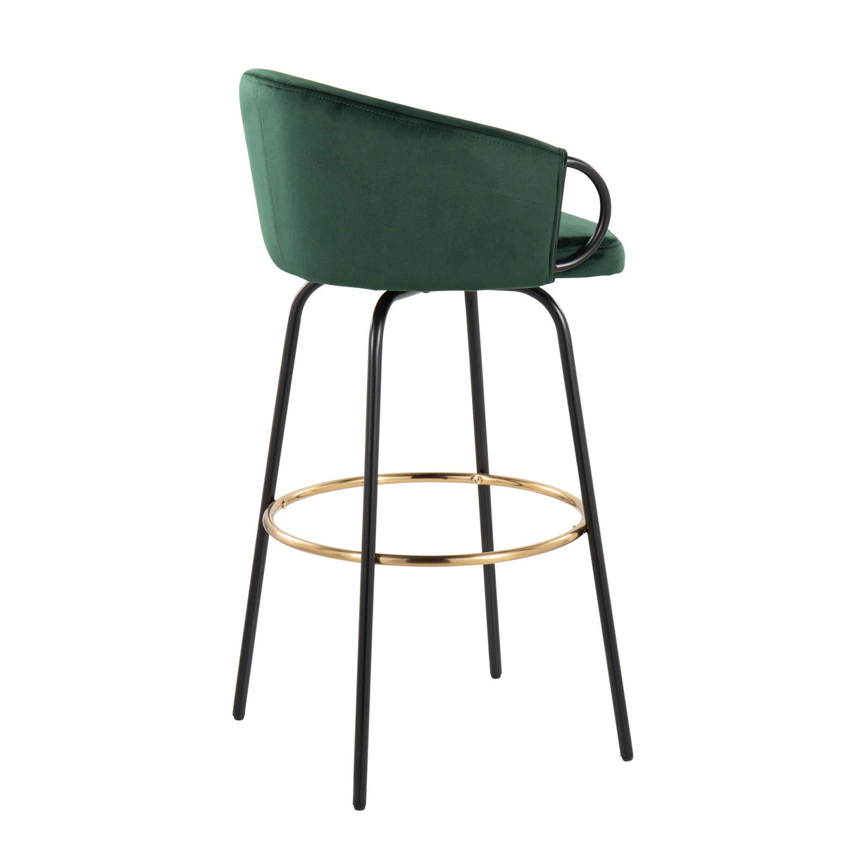 Claire - 30" Fixed-Height Barstool (Set of 2) - Black Base
