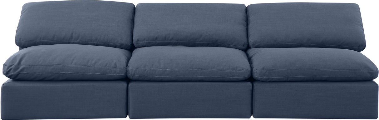 Indulge - Linen 3 Seat Modular Armless Sofa