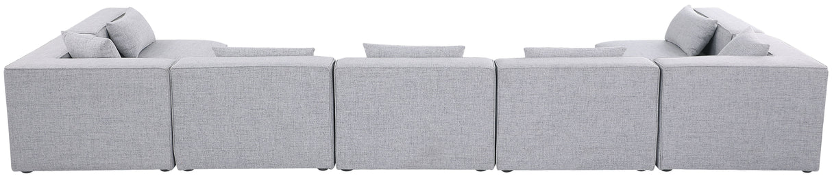 Cube - Linen 7 Piece Modular U-Shaped Sectional