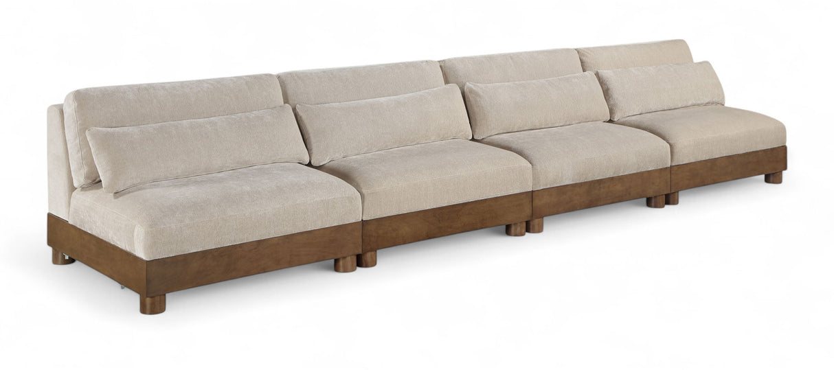 Turin - Fabric Upholstered Modular Sectional - Taupe