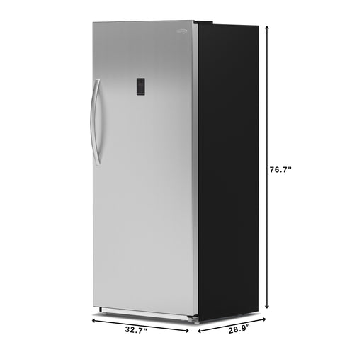21 cu. ft. Upright Convertible Refrigerator/Freezer in Silver (KM-RUF-21S)