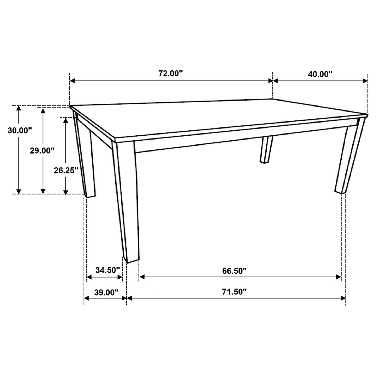 Prager - Rectangular Dining Table - Brown