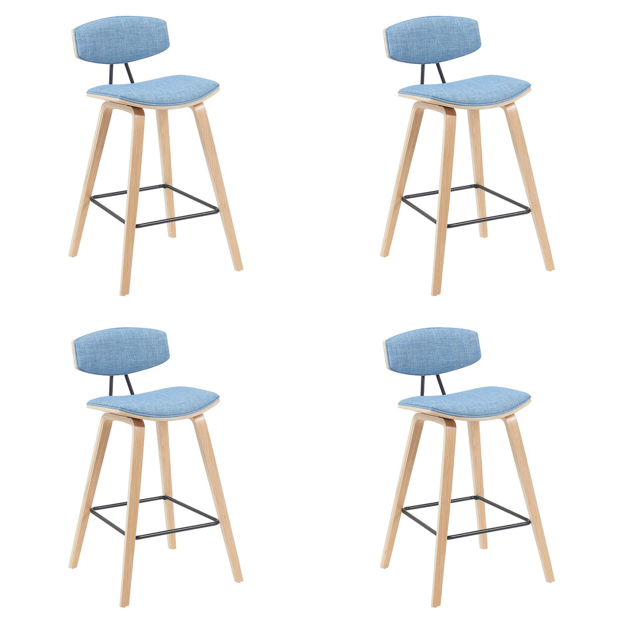 Fox - Swivel Counter Height Stool - Light Brown