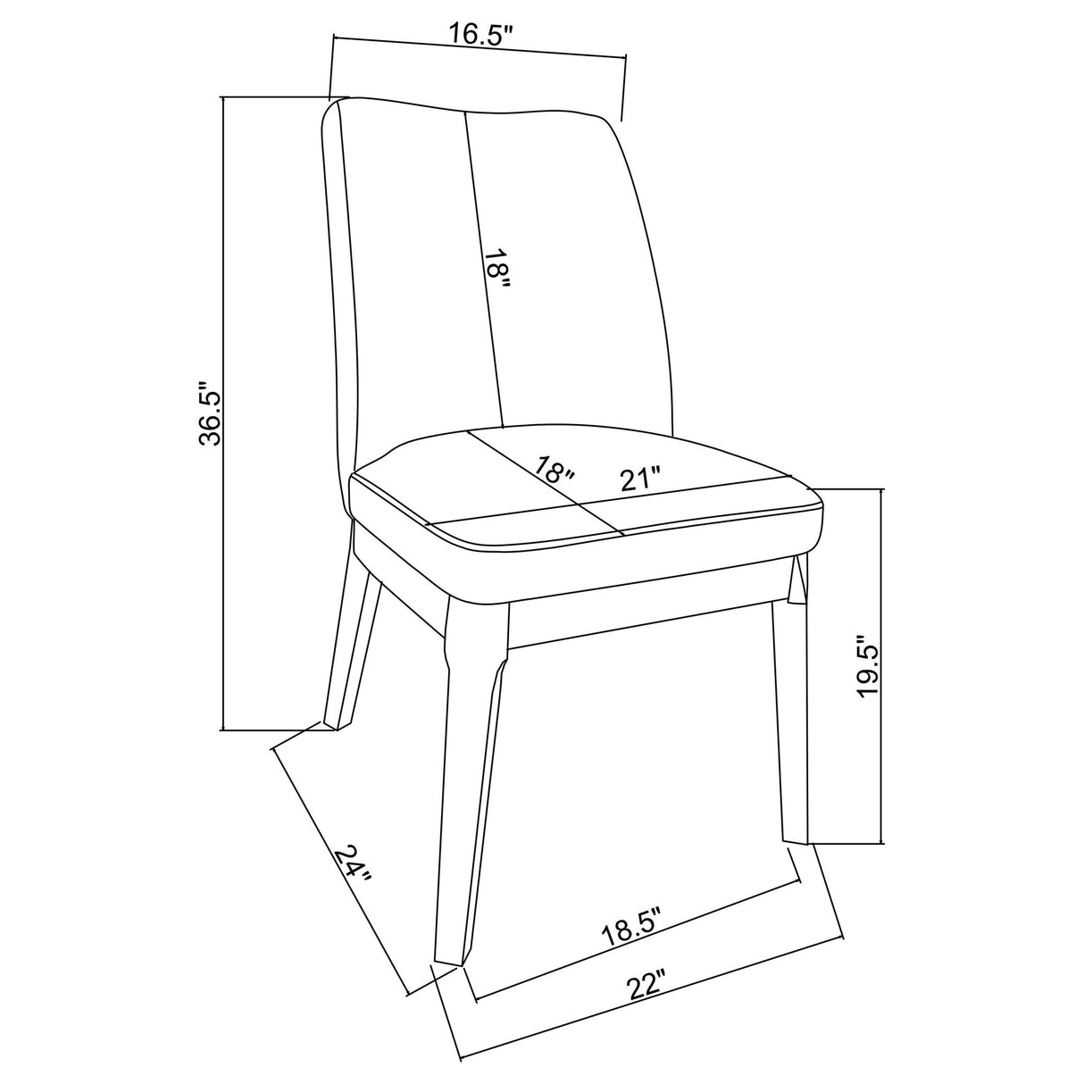 Rupert - Upholstered Dining Side Chair (Set of 2)