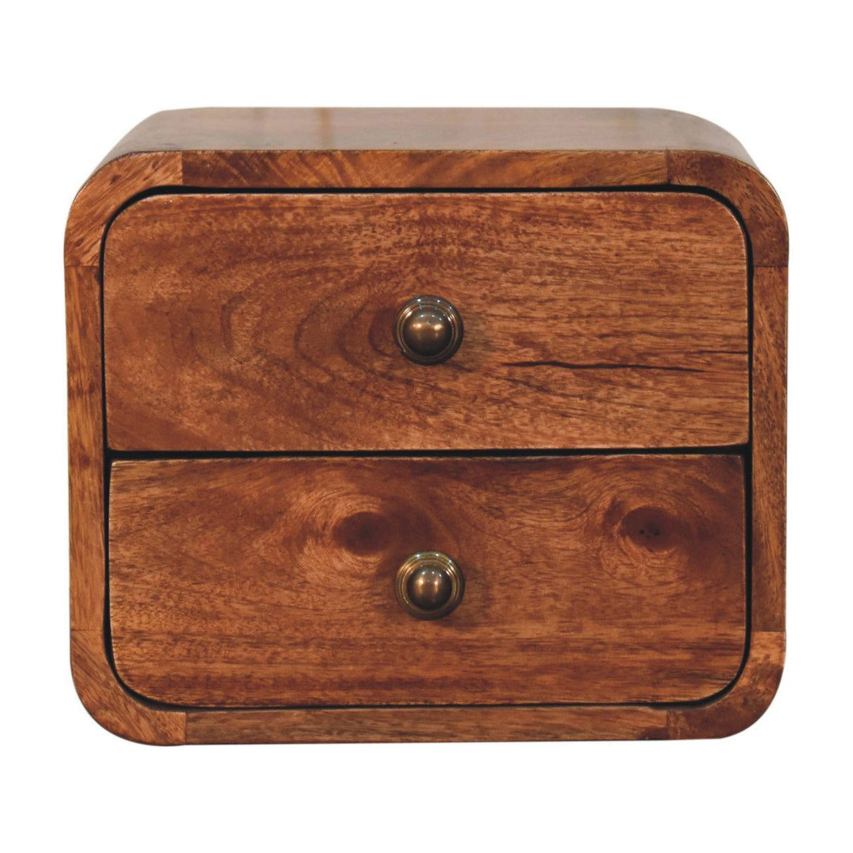 Curved Wall Mounted Bedside Nightstand