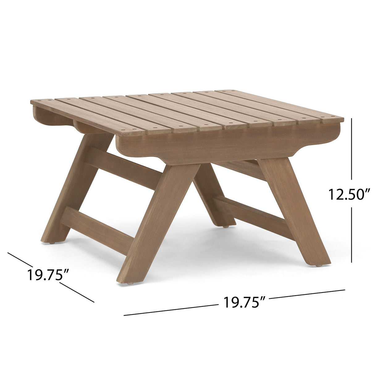 Sedona - Outdoor Side Table With Open Slat Design