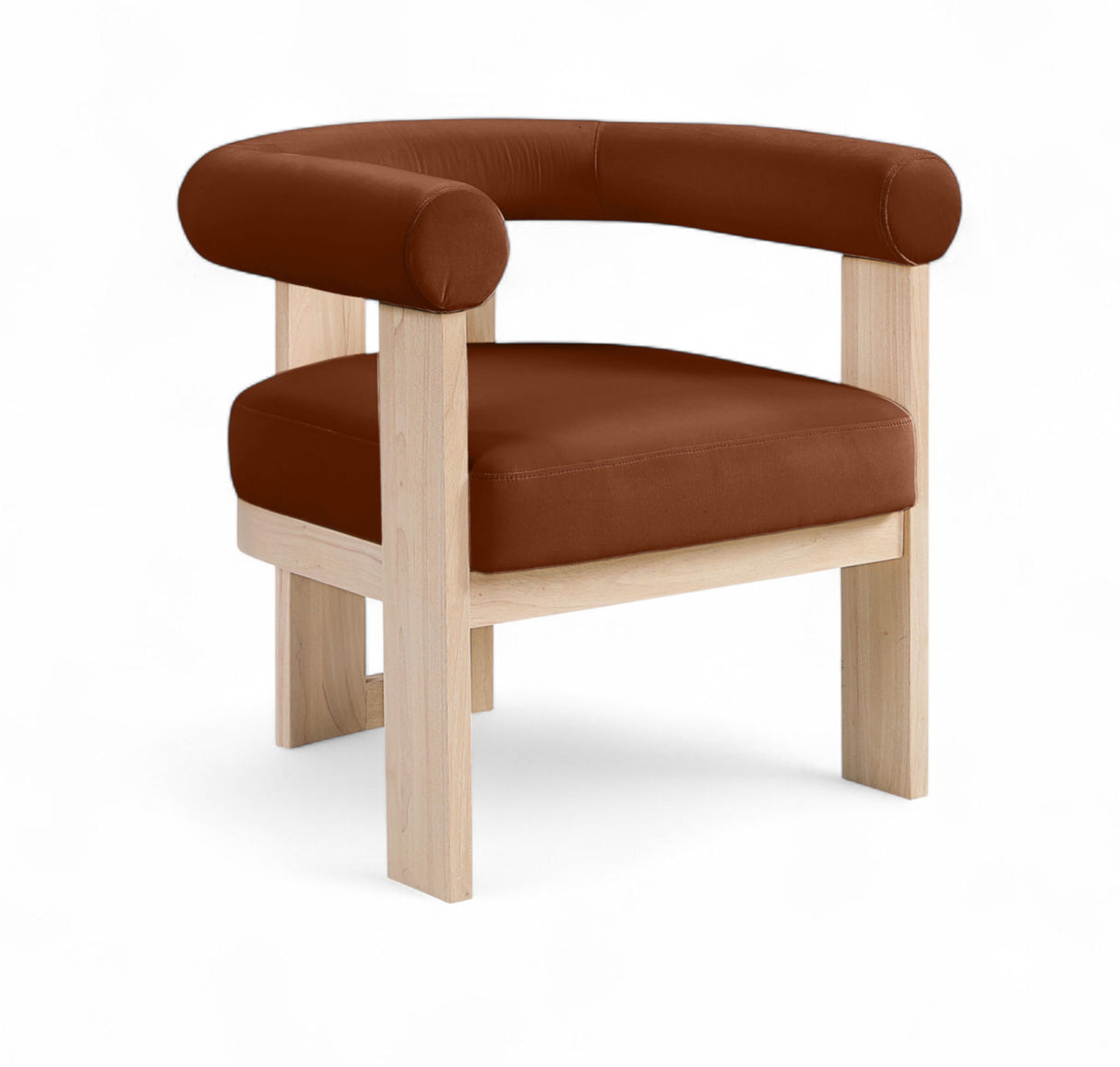 Arienzo - Performance Fabric Upholstered Accent Chair - Natural Base