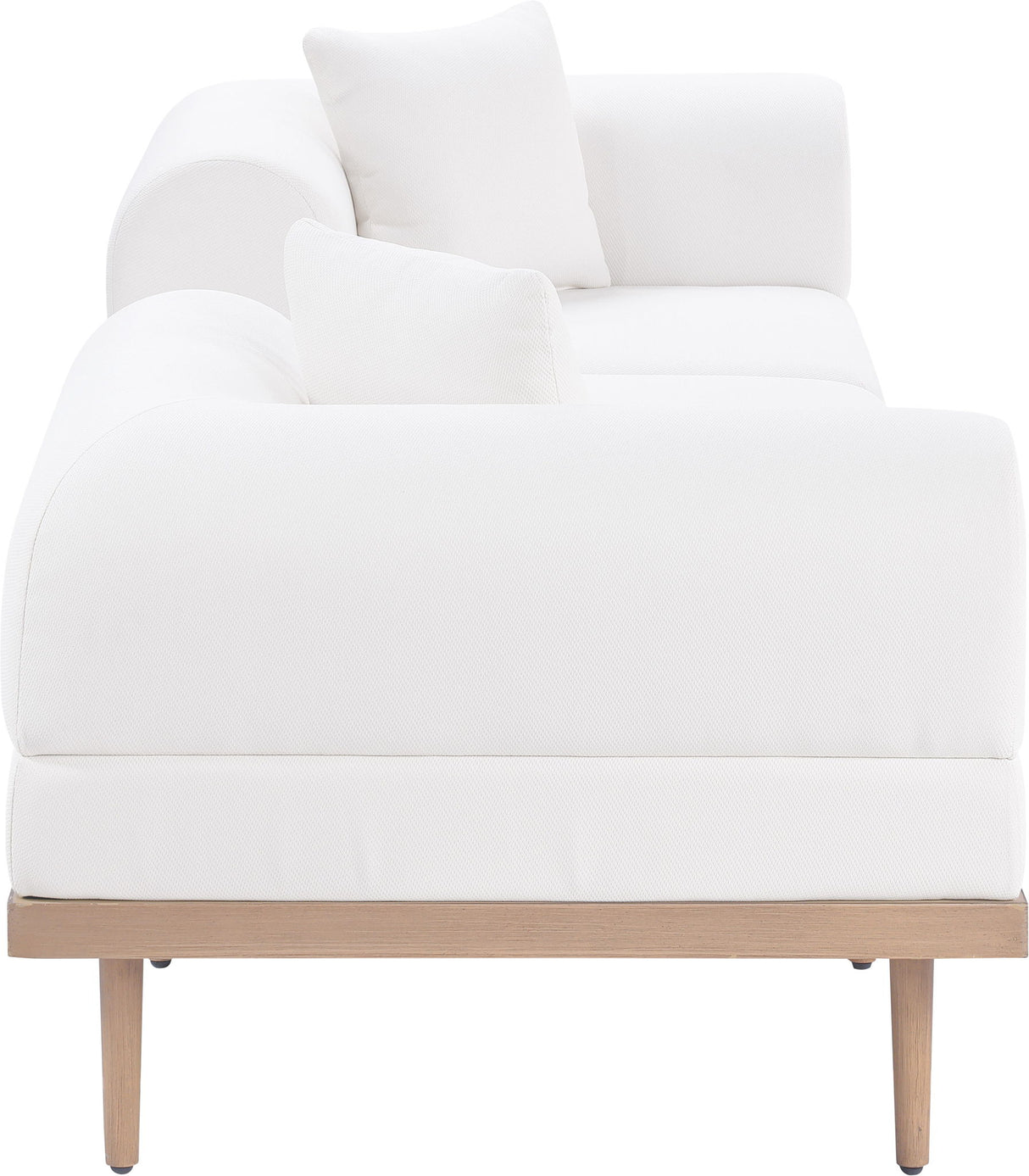 Laguna - 3 Piece 106.5" Outdoor Patio Modular Sofa With Backless Seat